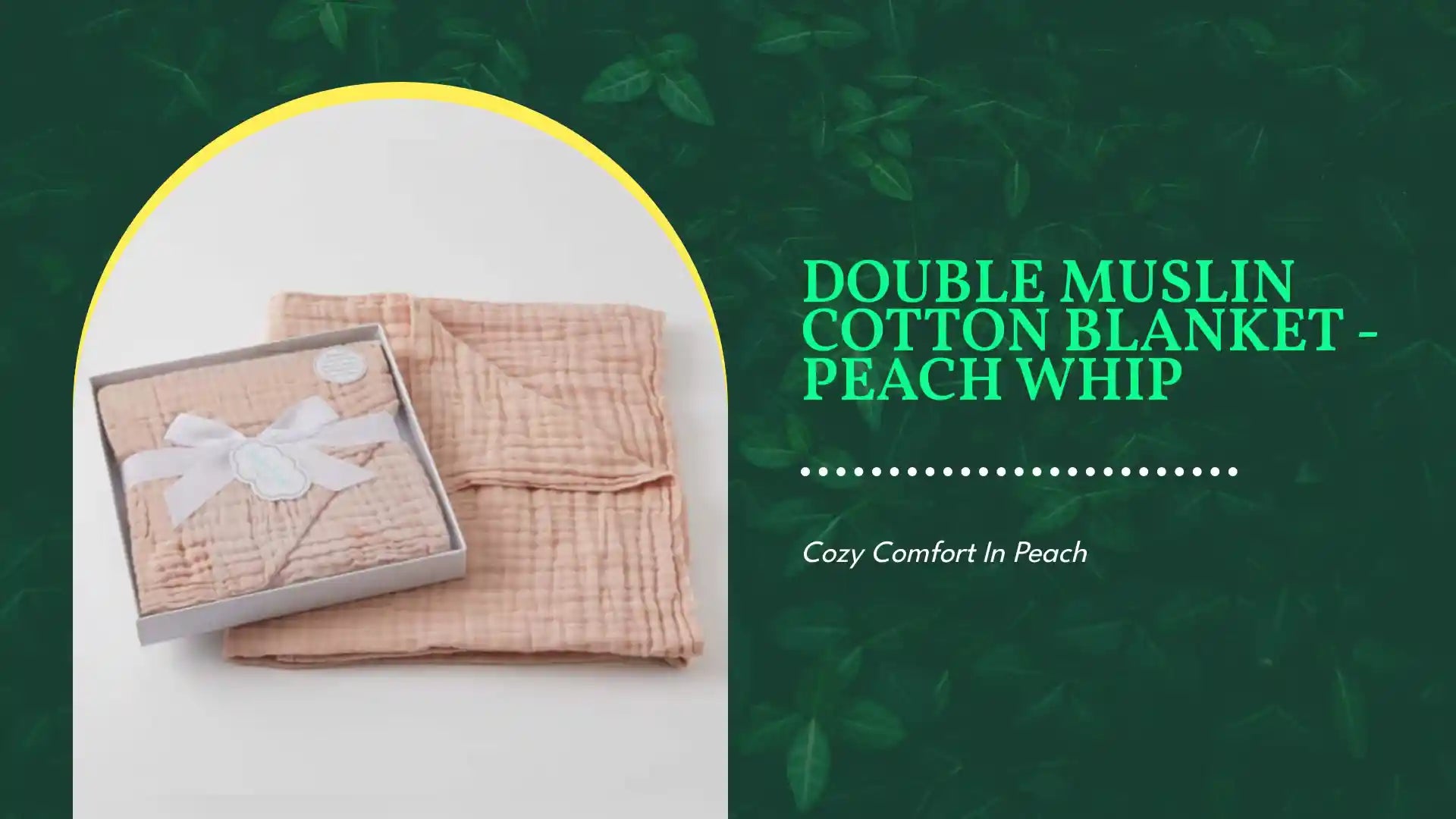 Double Muslin Cotton Blanket - Peach Whip by@Outfy