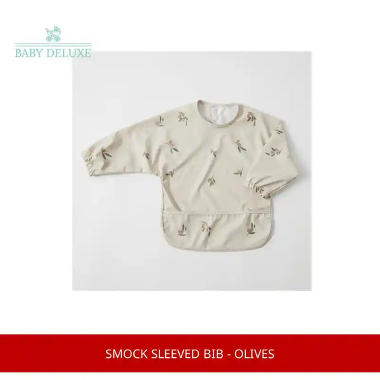 Smock Sleeved Bib - Olives by@Outfy