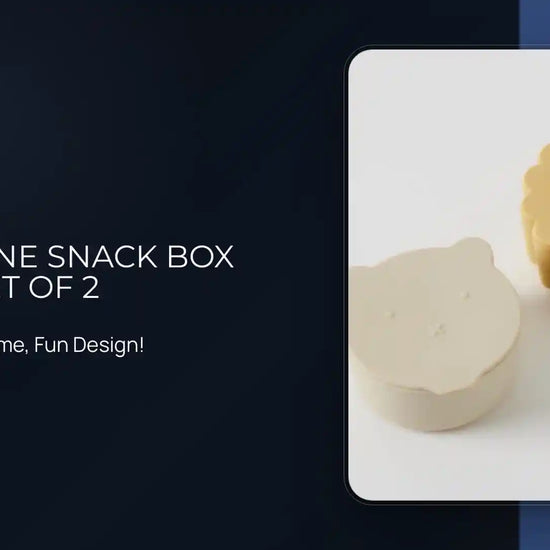 Ari Silicone Snack Box Set Of 2 by@Outfy