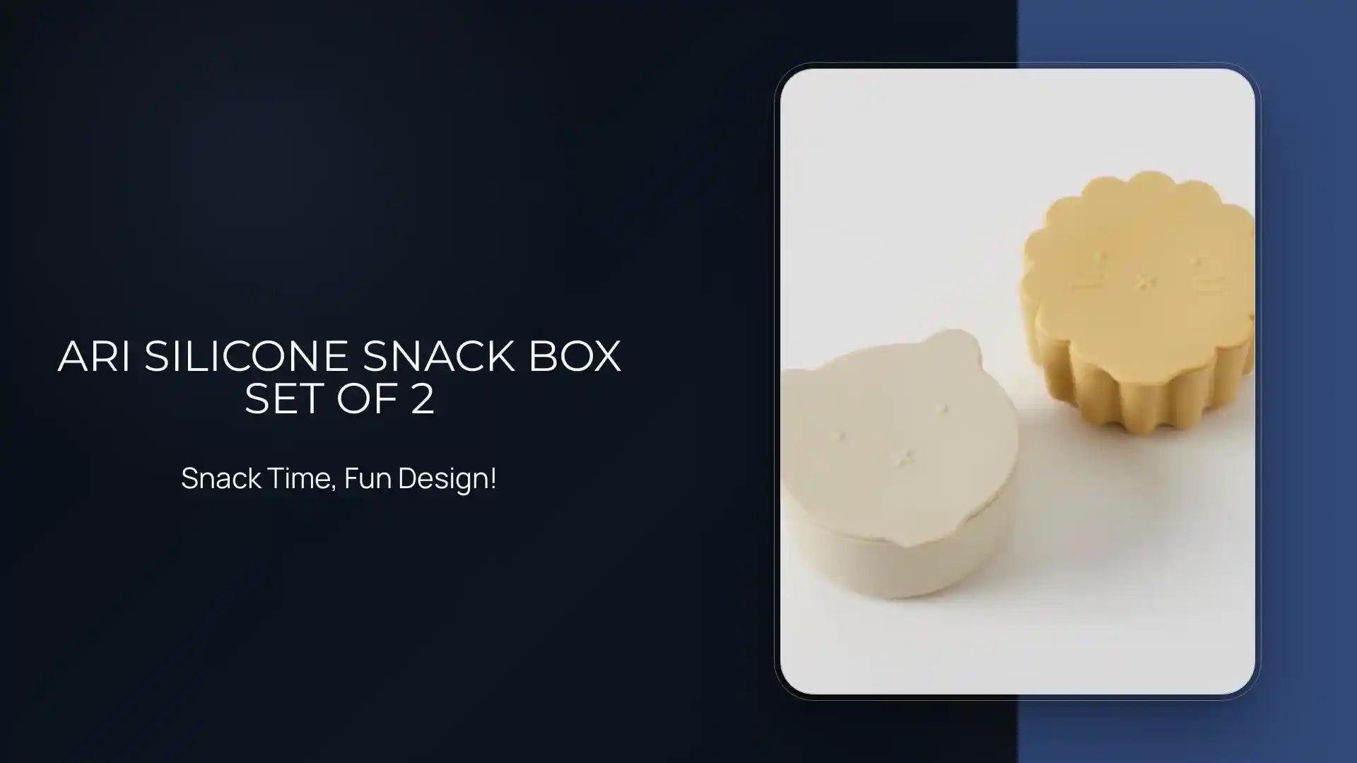 Ari Silicone Snack Box Set Of 2 by@Outfy