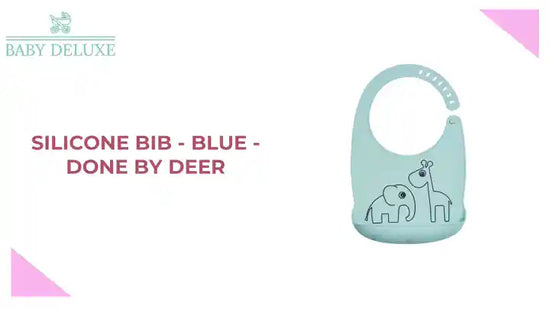 Silicone Bib - Blue - Done By Deer by@Outfy