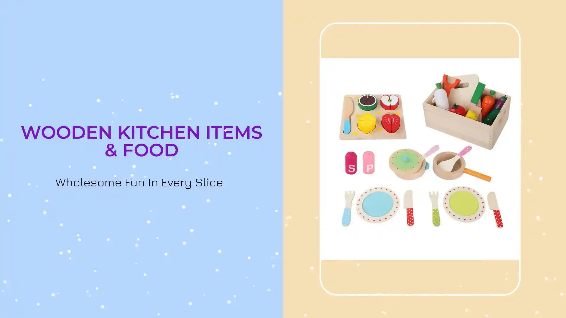 Wooden Kitchen Items &amp; Food by@Outfy