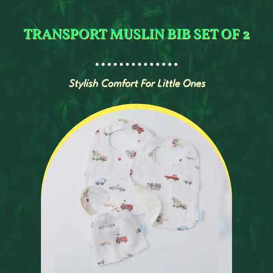 Transport Muslin Bib Set of 2 by@Outfy