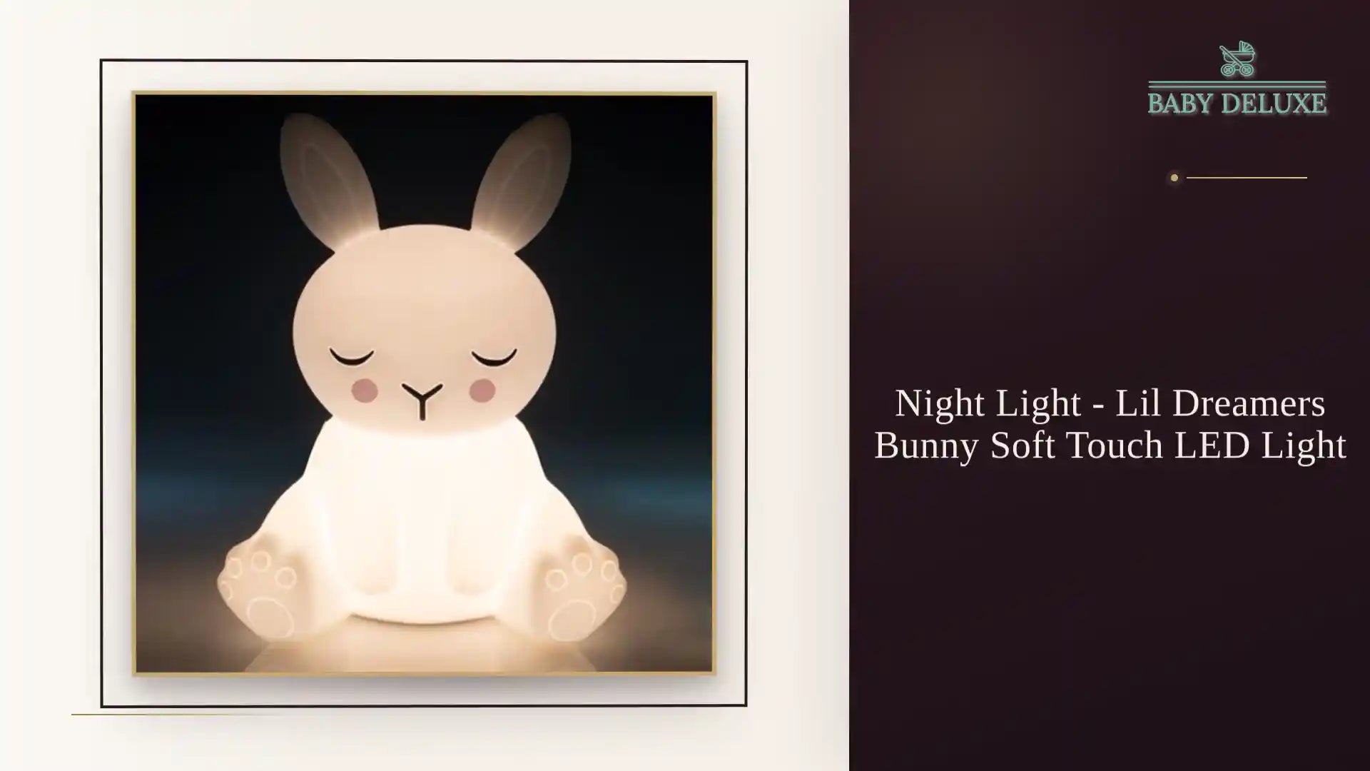 Night Light - Lil Dreamers Bunny Soft Touch LED Light by@Outfy