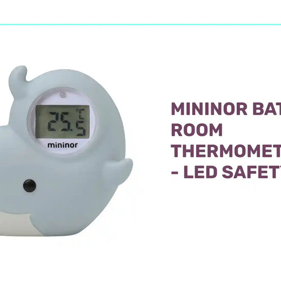 Mininor Bath &amp; Room Thermometer Toy - LED Safety Alert by@Outfy