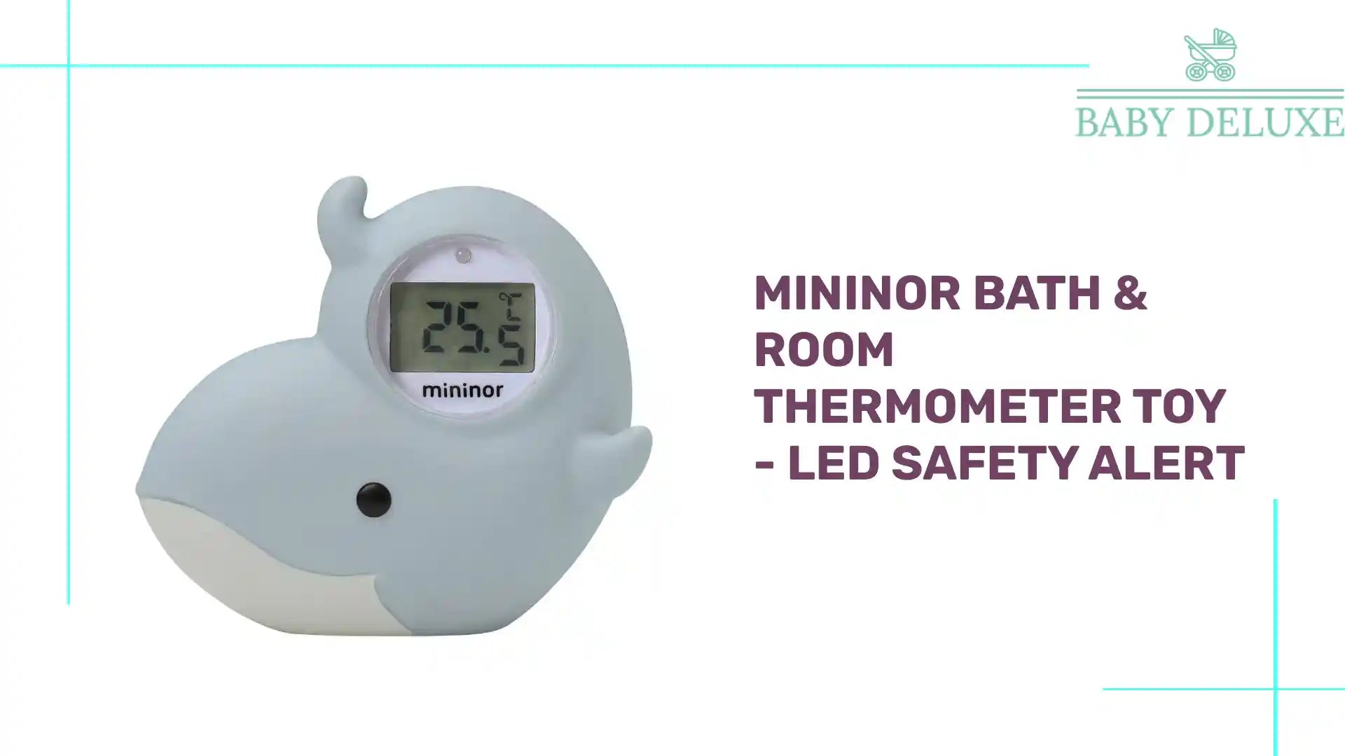 Mininor Bath & Room Thermometer Toy - LED Safety Alert by@Outfy