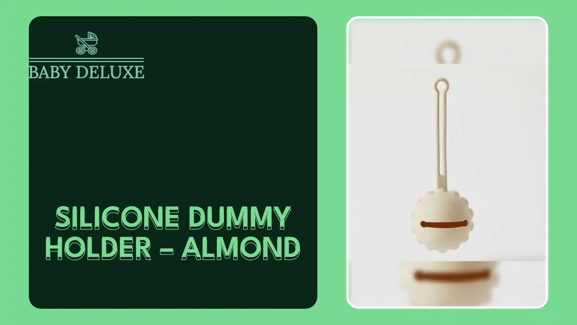 Silicone Dummy Holder &ndash; Almond by@Outfy