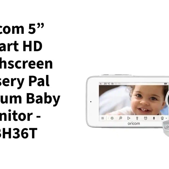 Oricom 5&rdquo; Smart HD Touchscreen Nursery Pal Premium Baby Monitor - OBH36T by@Outfy