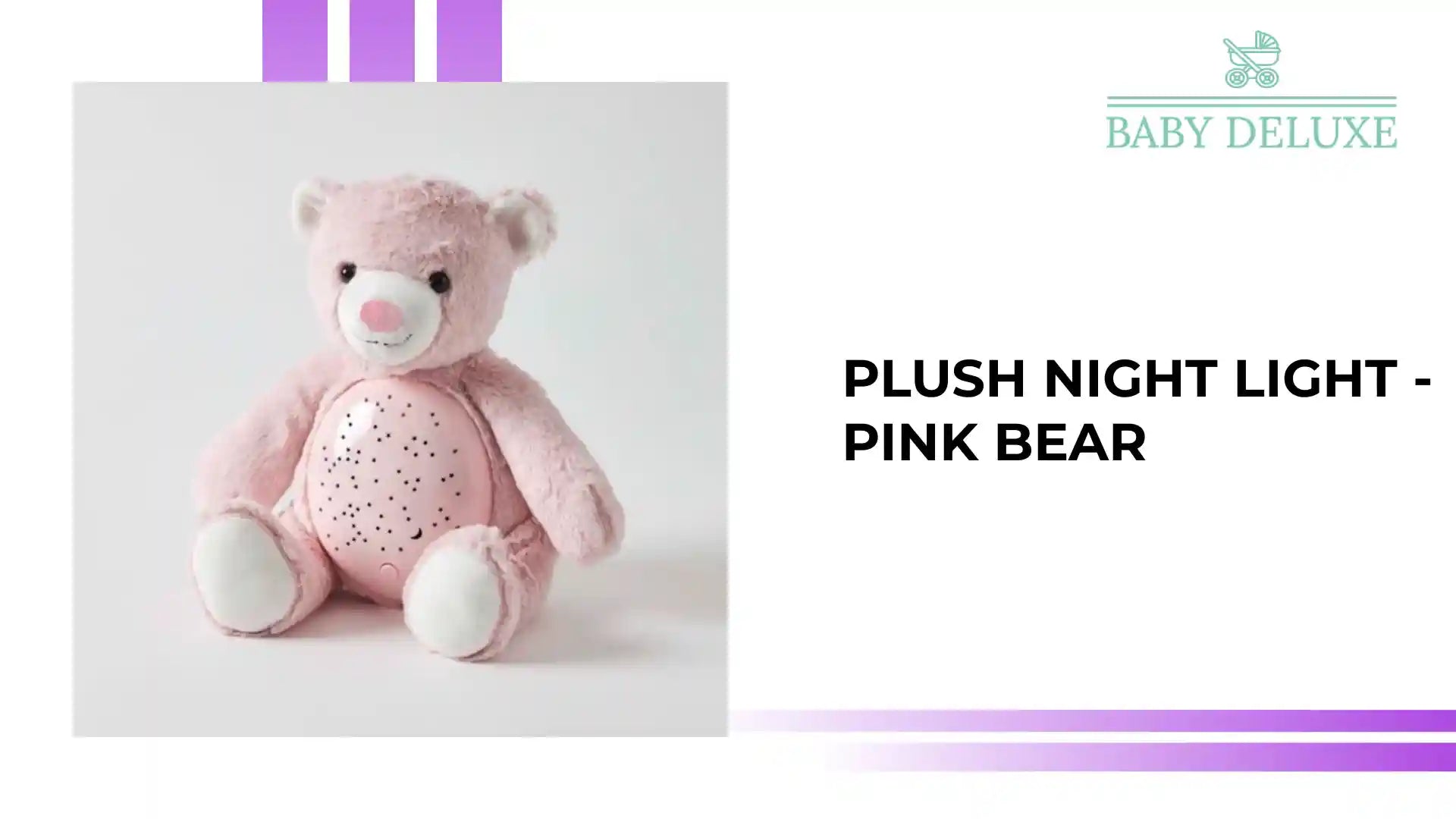 Plush Night Light - Pink Bear by@Outfy