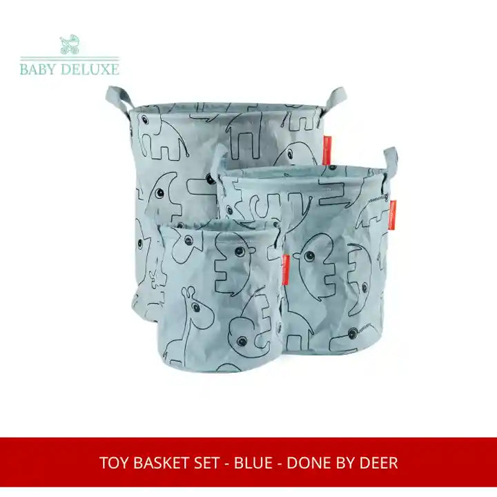 Toy Basket Set - Blue - Done By Deer by@Outfy