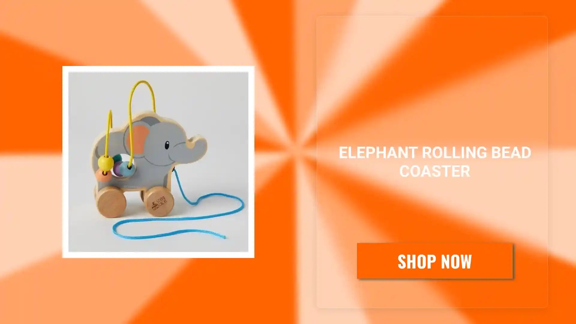 Elephant Rolling Bead Coaster by@Outfy