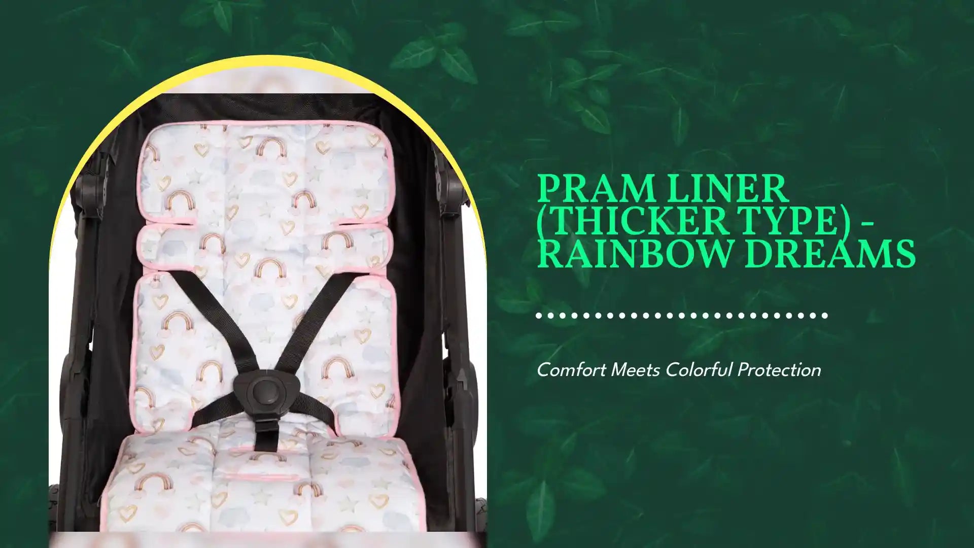 Pram Liner (Thicker Type) - Rainbow Dreams by@Outfy
