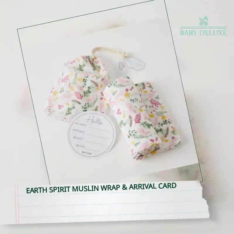 Earth Spirit Muslin Wrap &amp; Arrival Card by@Outfy