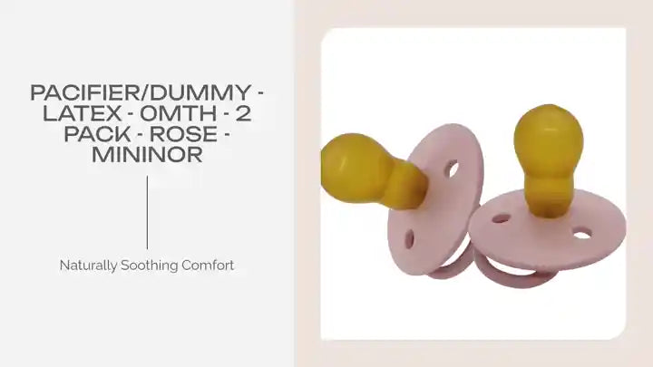 Pacifier/Dummy - Latex - 0mth - 2 pack - ROSE - Mininor by@Outfy