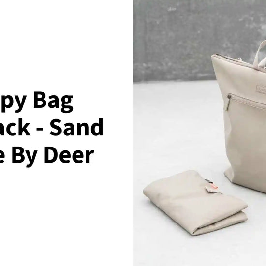 Nappy Bag Backpack - Sand - Done By Deer by@Outfy