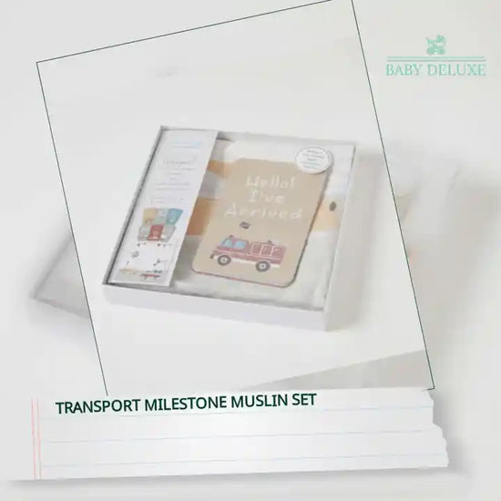 Transport Milestone Muslin Set by@Outfy