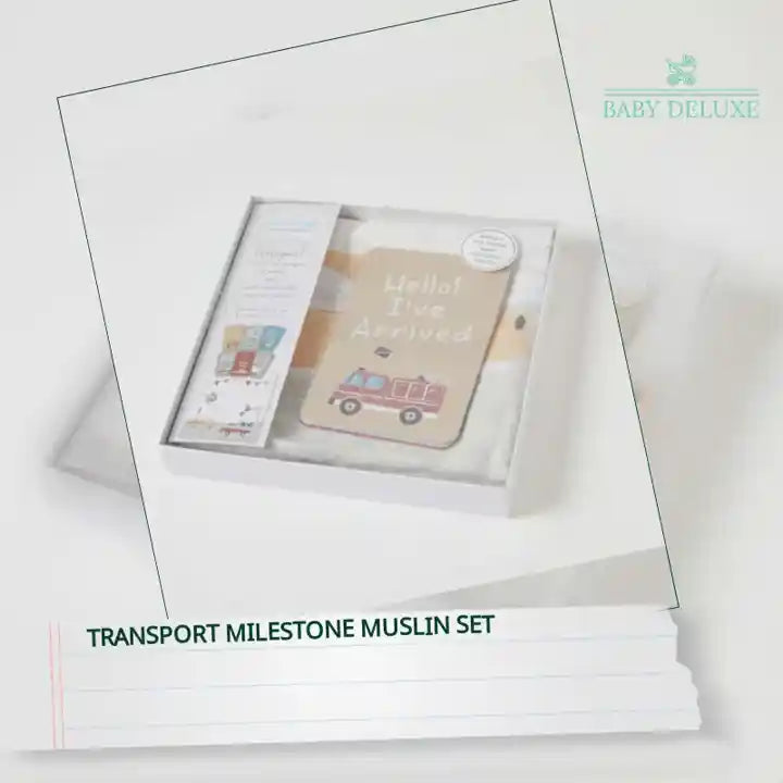 Transport Milestone Muslin Set by@Outfy