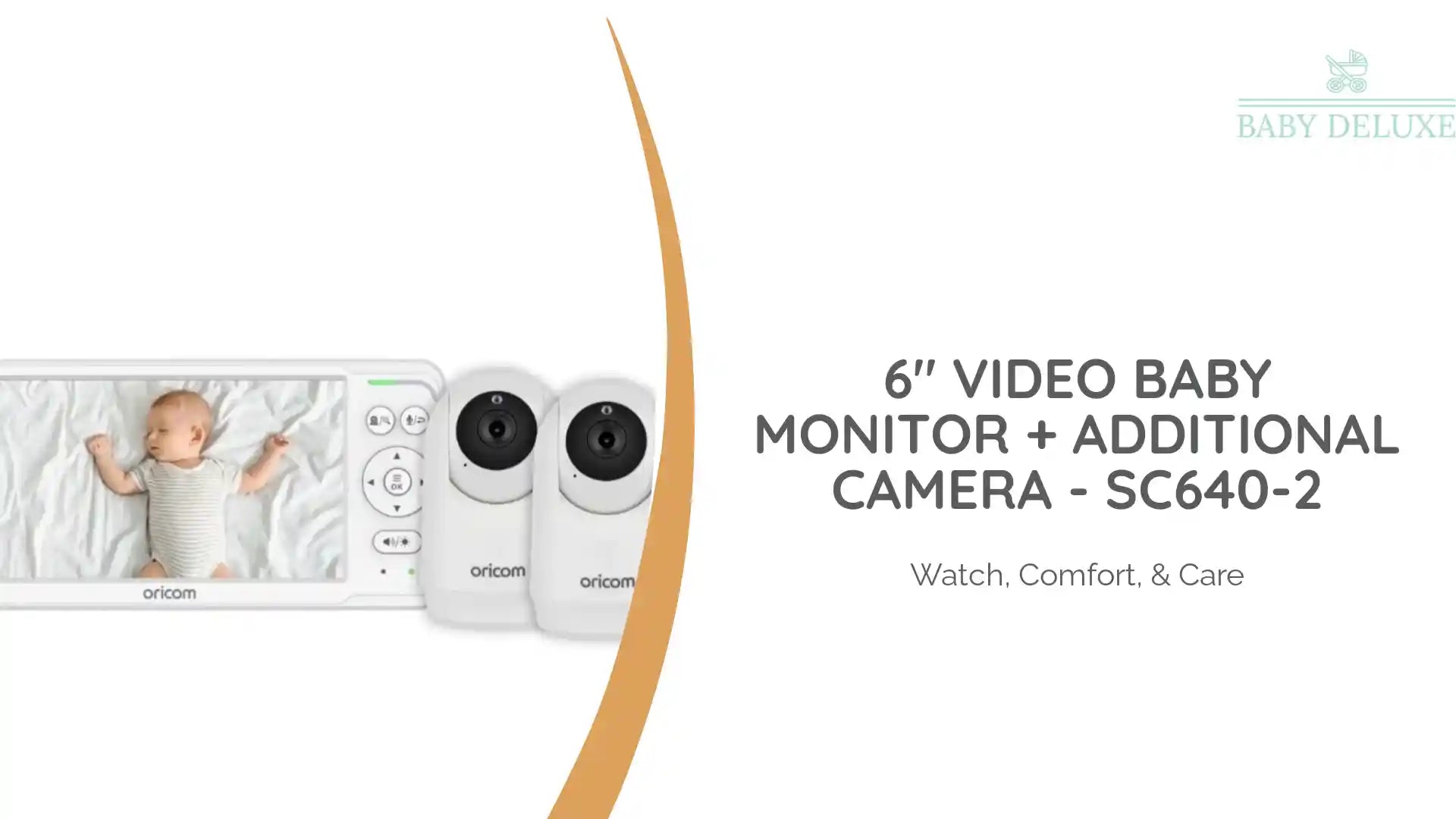 6" Video Baby Monitor + Additional Camera - SC640-2 by@Outfy