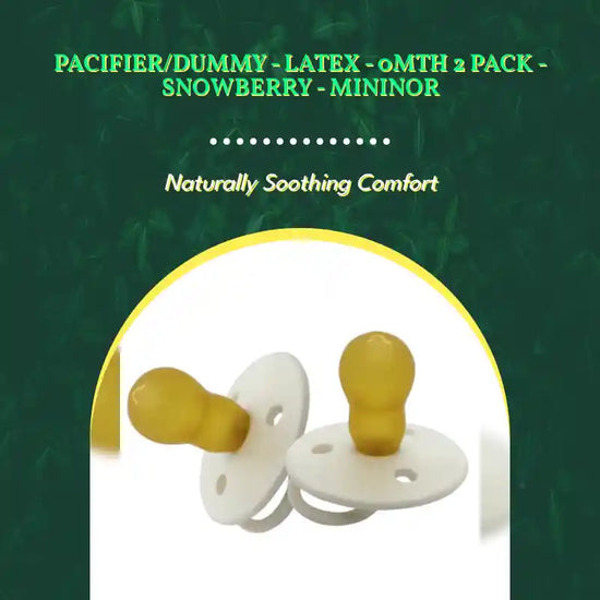 Pacifier/Dummy - Latex - 0mth 2 pack - SNOWBERRY - Mininor by@Outfy
