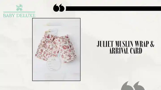 Juliet Muslin Wrap &amp; Arrival Card by@Outfy