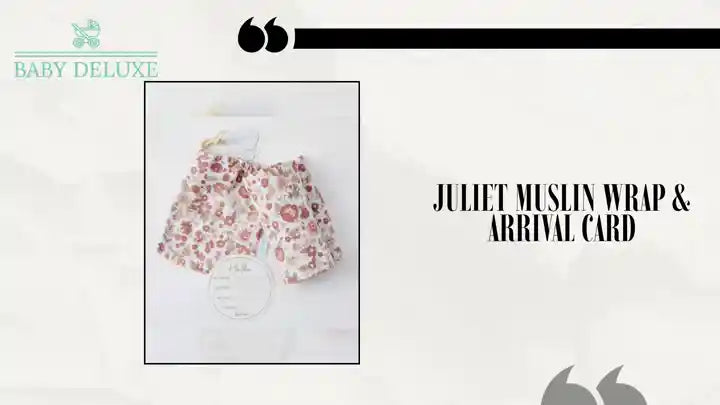 Juliet Muslin Wrap &amp; Arrival Card by@Outfy