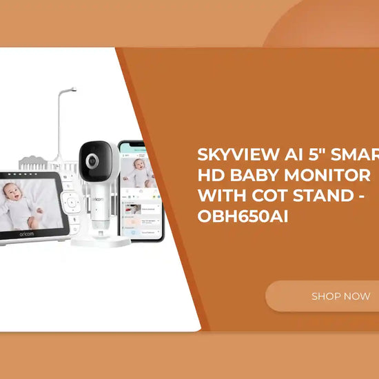 Skyview AI 5" Smart HD Baby Monitor with Cot Stand - OBH650AI by@Outfy