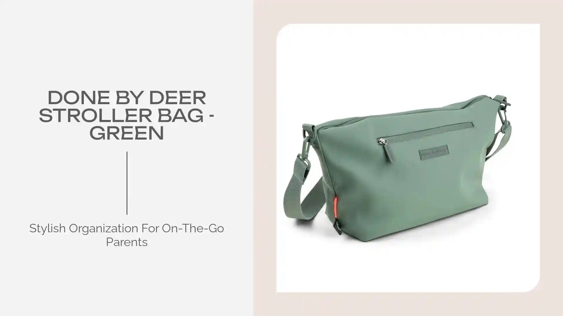 Done by Deer Stroller Bag - Green by@Outfy