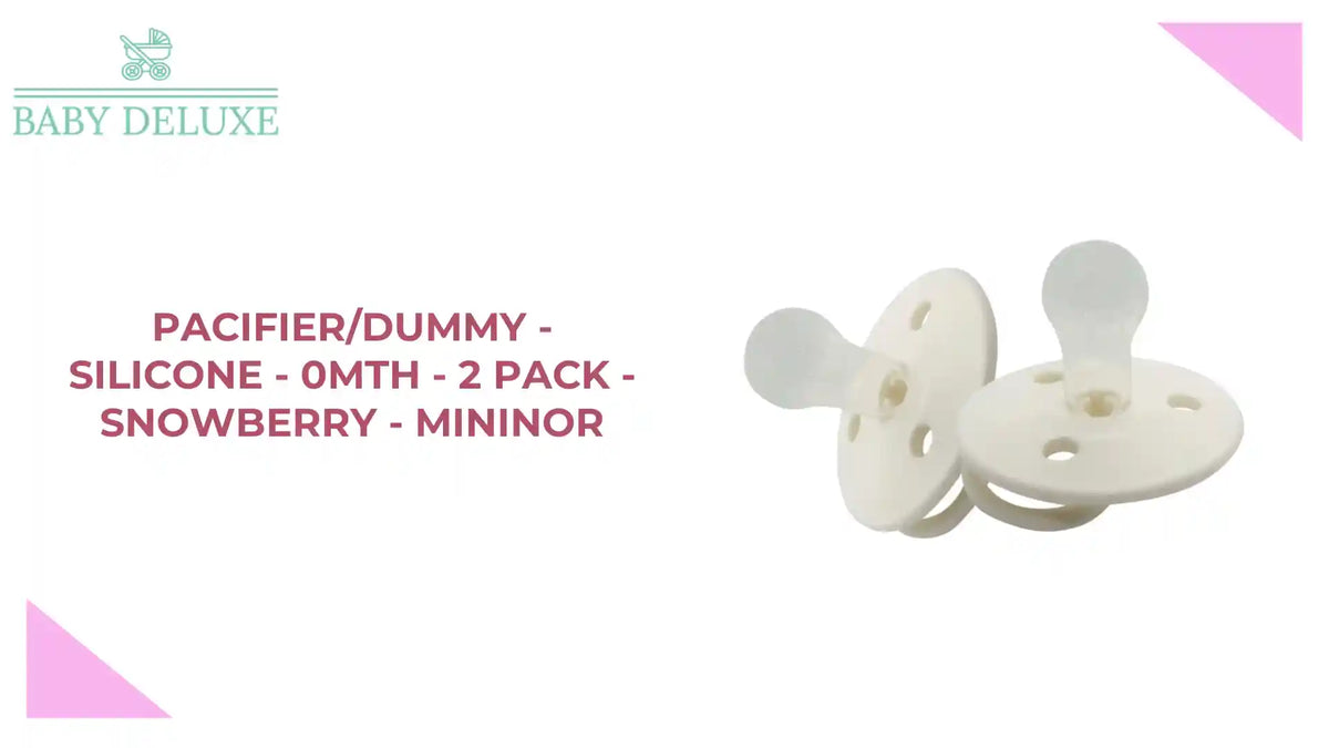 Pacifier/Dummy - Silicone - 0mth - 2 pack - SNOWBERRY - Mininor by@Outfy