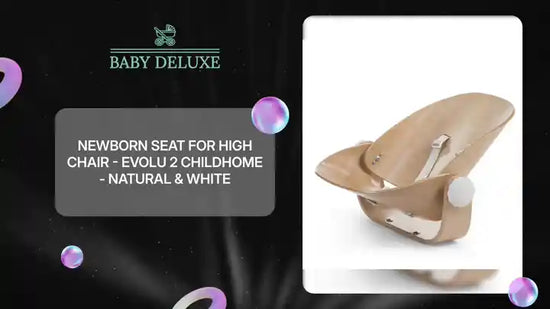 Newborn Seat for High Chair - Evolu 2 Childhome - Natural &amp; White by@Outfy