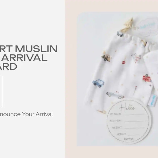 Transport Muslin Wrap &amp; Arrival Card by@Outfy