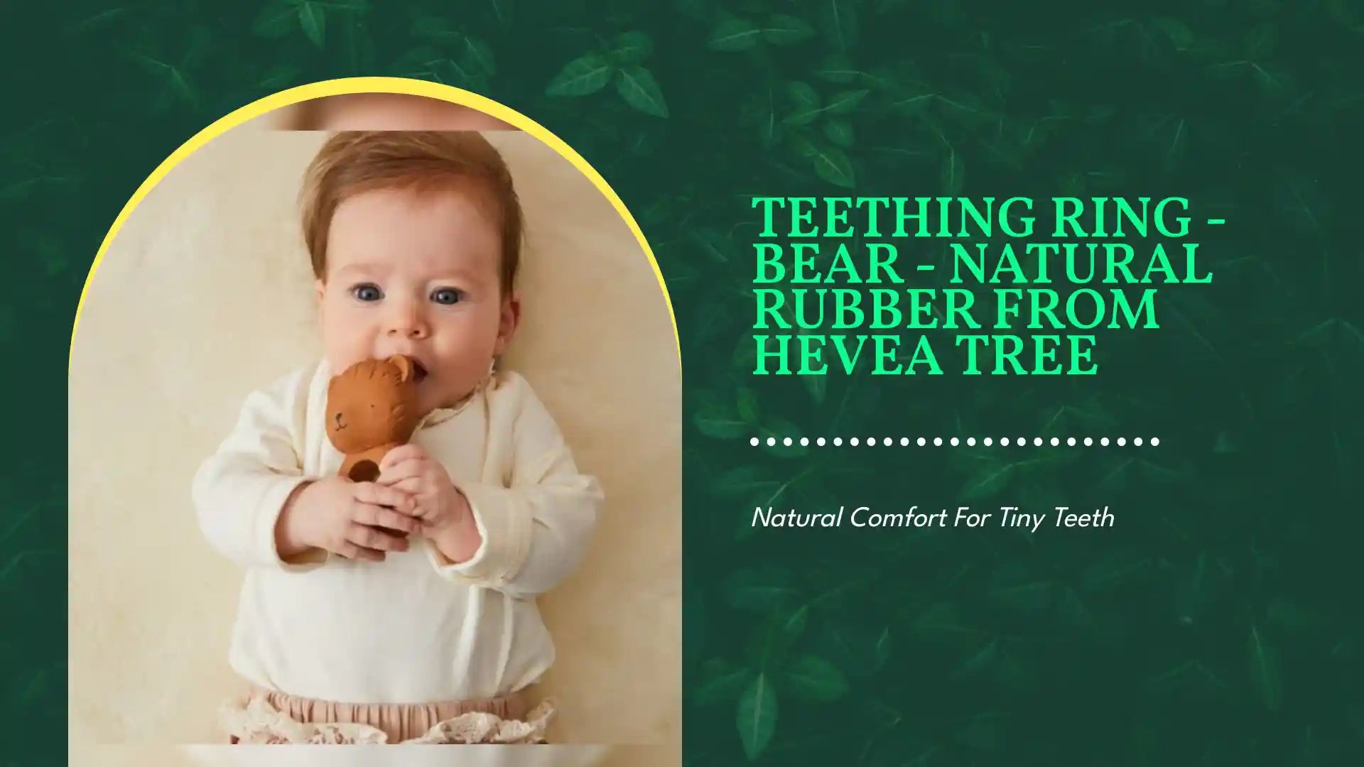 Teething Ring - Bear - Natural Rubber from Hevea Tree by@Outfy