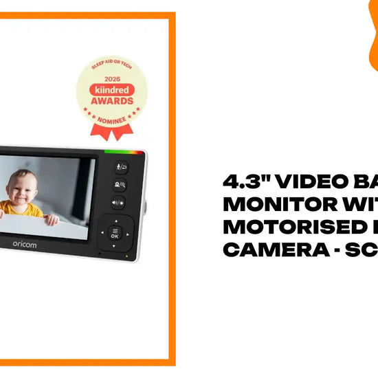 4.3" Video Baby Monitor With Motorised Pan-Tilt Camera - SC430 by@Outfy