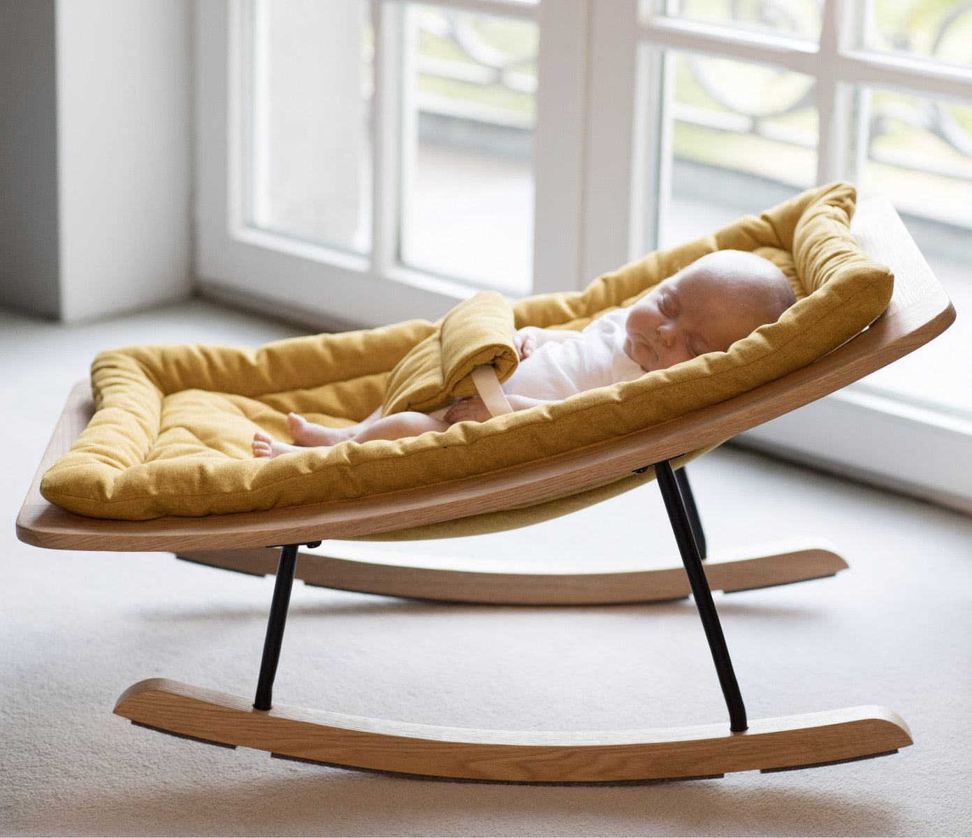 Quax Rocking Baby Bouncer - Saffron