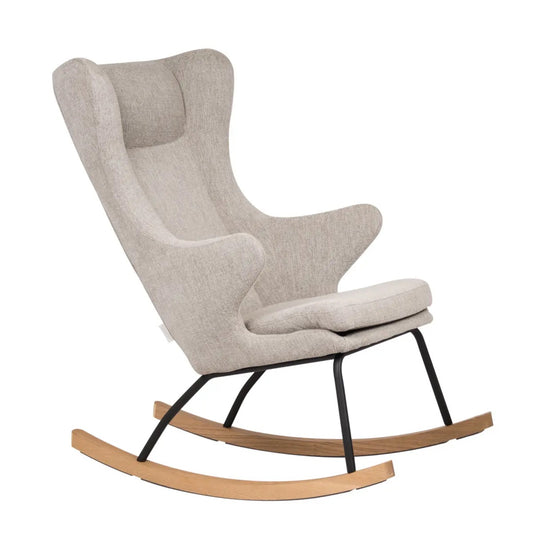 Rocking Nursing Chair - Quax - Sand Grey