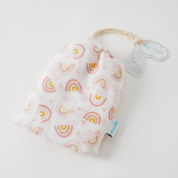 Rainbow Muslin Wrap & Arrival Card