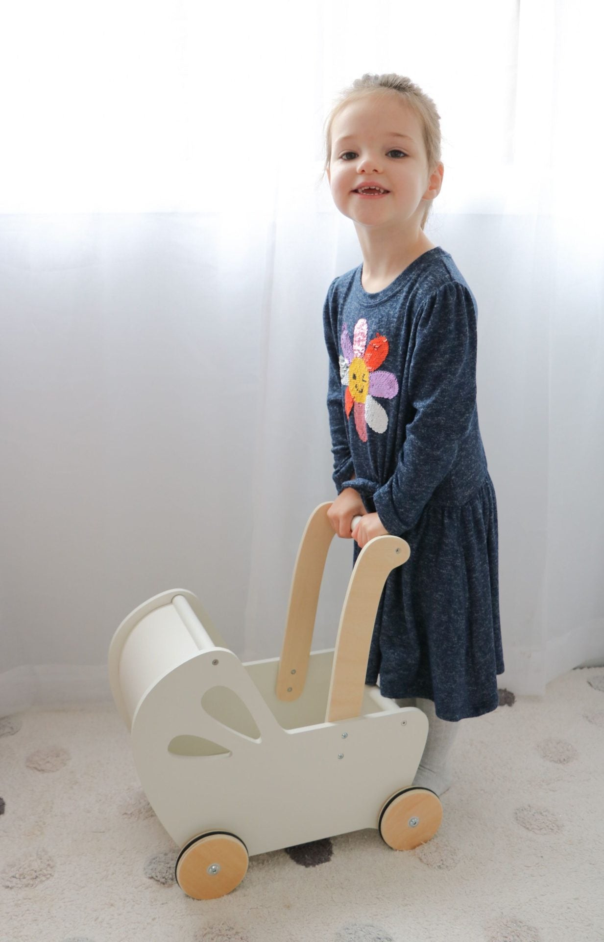 Small Toy Pram - Off White - Moover