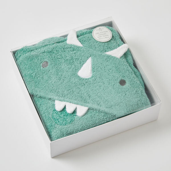 Theo Dinosaur Baby Hooded Towel