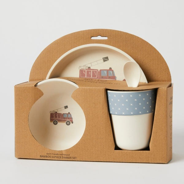 Transport Bamboo 4pc Dinner Set