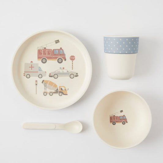 Transport Bamboo 4pc Dinner Set