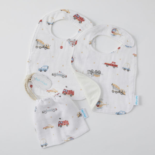 Transport Muslin Bib Set of 2