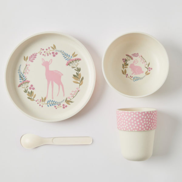 Bamboo 4pc Dinner Sets - Whimsical