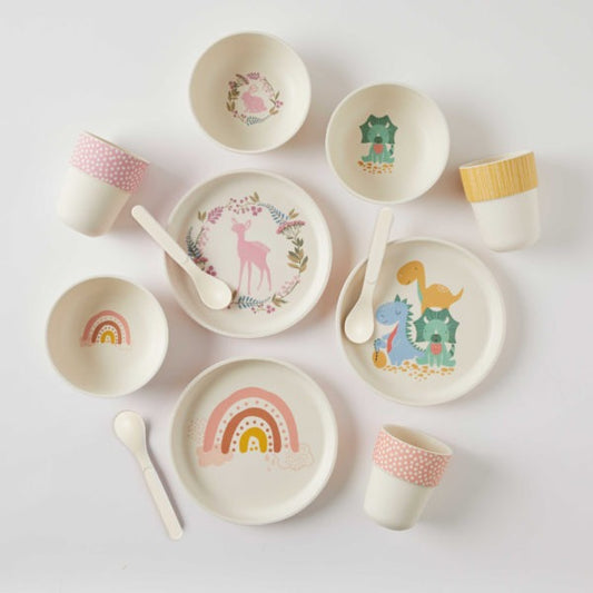 Bamboo 4pc Dinner Sets - Whimsical